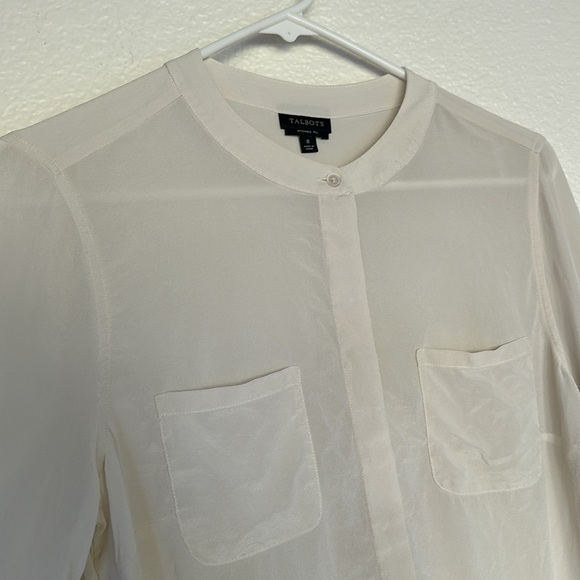 Talbots Tops - Talbots washable silk ivory color top